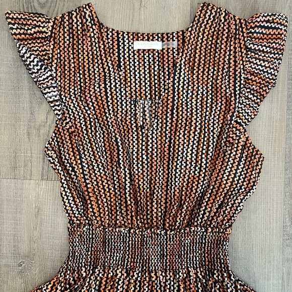 Ramy Brook Striped Jessie V-Neck Mini Dress - Picture 5 of 8